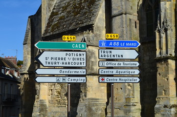 Centre ville de Falaise ( Normandie)