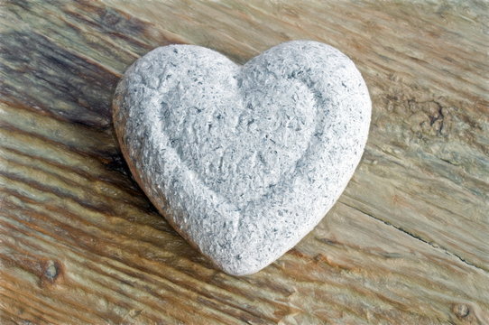 stone heart  - illustration based on own photo image