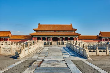 Selbstklebende Fototapete Peking Taihemen Gate Of Supreme Harmony Imperial Palace Forbidden City