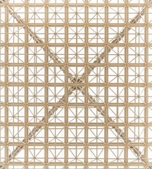 Detail of the structure of a modern roof