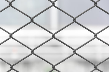 Wire fence closeup
