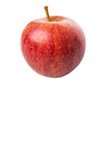 Royal gala apple on white background 