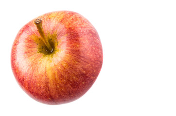 Royal gala apple on white background 