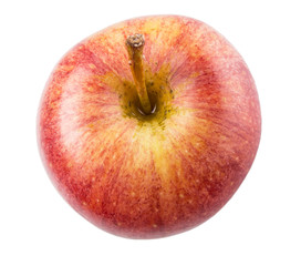 Royal gala apple on white background 