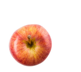 Royal gala apple on white background 