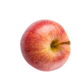 Royal gala apple on white background 