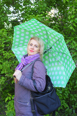 Woman and umbrella