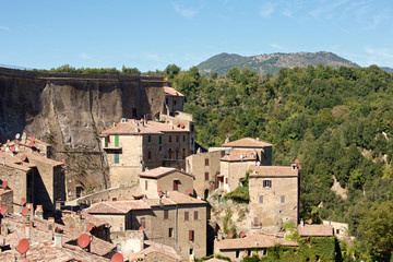 Historic Town Sorano , Tuscany, Italy