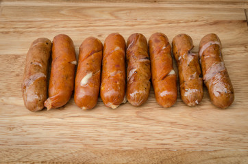 grilled sausages