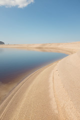 Sandwood bay lagoon