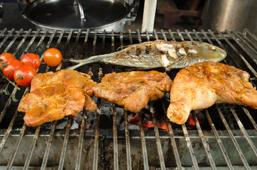 grilled food