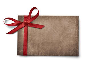 ribbon bow card note chirstmas celebration greeting