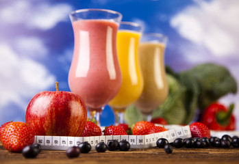 Milk shakes, sport and fitness 