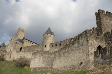 Fototapeta na wymiar Cité de carcassonne