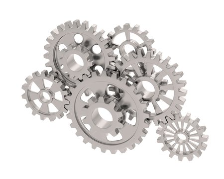 gears on white