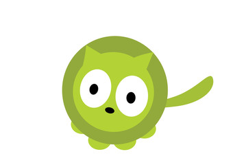 siedzący kot widok z góry © monikakosz