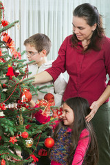 Family Christmas tree decoration