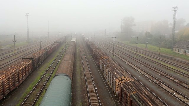 Freight train station - Cargo transportation