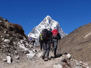 Fotobehang Trekking in de Himalaya, Khumbu - Nepal © Dean Moriarty