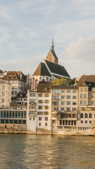 Basel, Altstadt, Martinskirche, Rheinsprung, Herbst, Schweiz