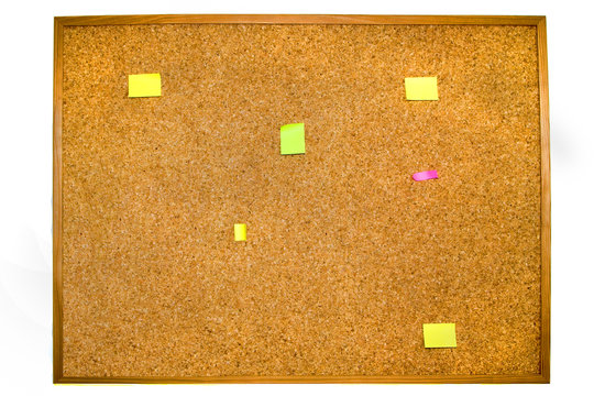 Pinnwand, post-its