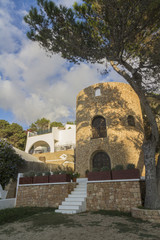 Obraz premium Tower in Ibiza, Cala Vadella