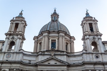 Fototapeta na wymiar Sant'Agnese in Agone church in Rome, Italy
