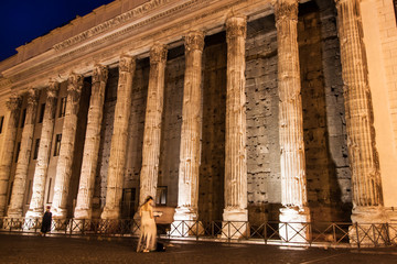 Temple of Emperor Adrian  in Rome