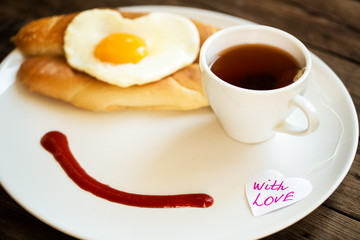 Morning breakfast with the smile
