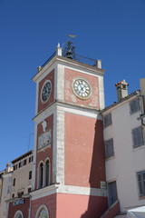 Uhrturm in Rovinj, Istrien
