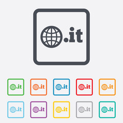 Domain IT sign icon. Top-level internet domain