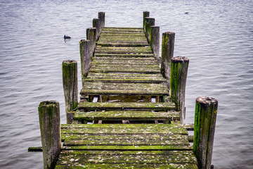 Fototapeta premium old wooden jetty