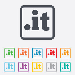 Domain IT sign icon. Top-level internet domain
