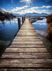 Fototapeta premium jezioro Chiemsee