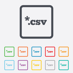 File document icon. Download CSV button.
