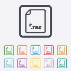 Archive file icon. Download RAR button.