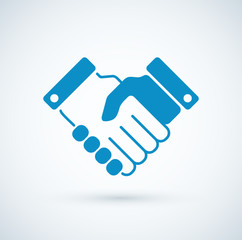 Vector business handshake icon
