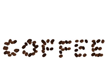 Realistic illustration of coffee beans