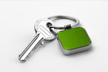 Key with green keytag