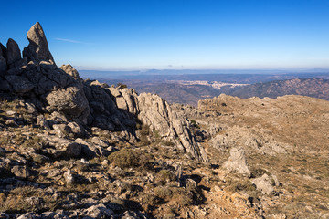 Sardegna, Oliena, panorama dal Monte Corrasi