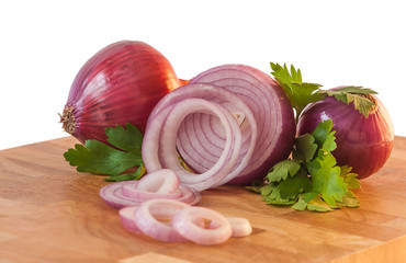 Onion and parsley
