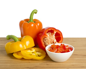 Ripe bell peppers
