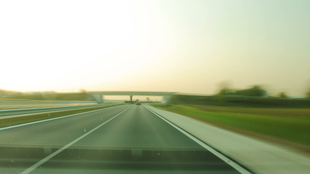 Car drving time lapse
