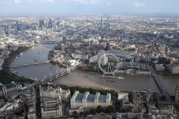 Gordijnen london city skyline view from above © Dan Talson