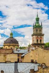 Fototapeta na wymiar Lviv bird's-eye view