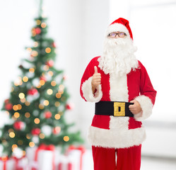 man in costume of santa claus