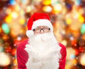 man in costume of santa claus