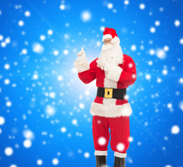 man in costume of santa claus