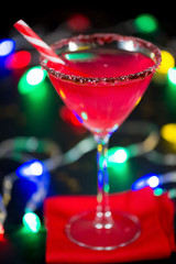 Christmas Candy Cane Infused Cocktail