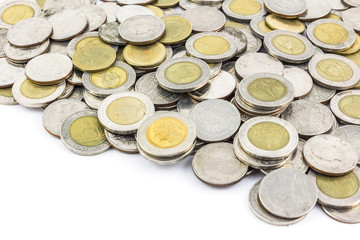 money coin isolated on white background